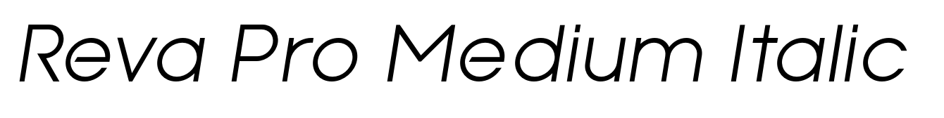 Reva Pro Medium Italic